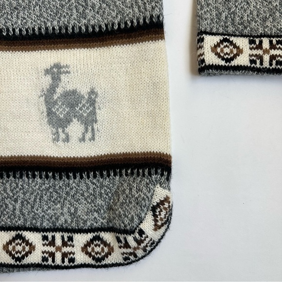 Artesanias Inca J.R. Alpaca Wool Sweater Made in Peru L - Picture 9 of 11